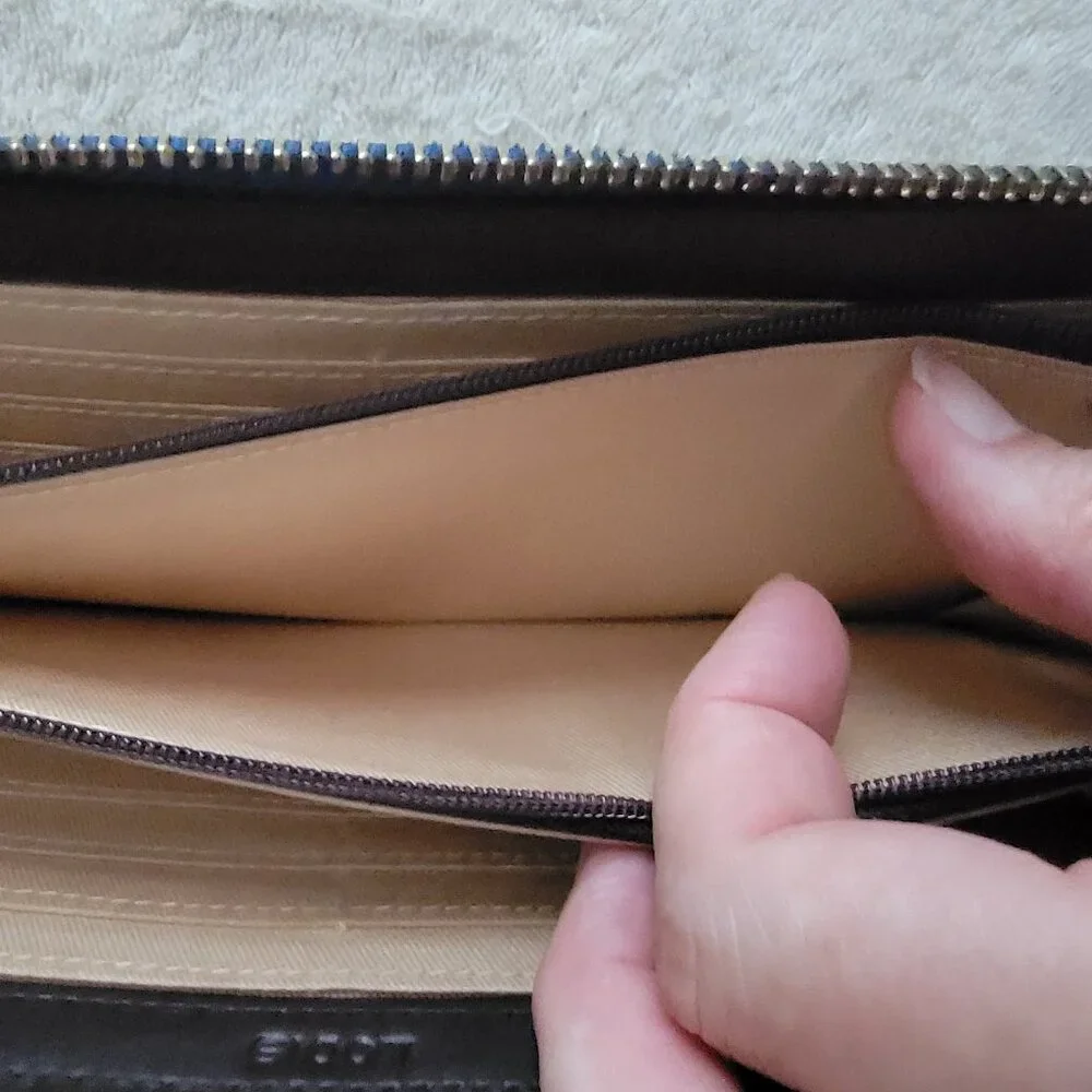 NWOT Lodis Zip Around Continental Blue Extra Long Wallet or Clutch Purse - Picture 13 of 16